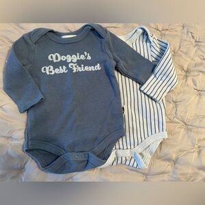 Set of two Long-Sleeve Baby Bodysuit